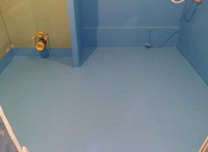 Waterproofing in bathrooms