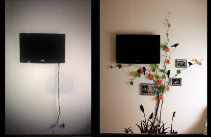 A way to decorate a hanging wire