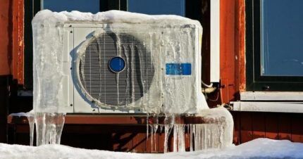 Climatiseur extérieur glacé