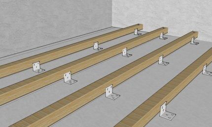 Correct fastening of the joist