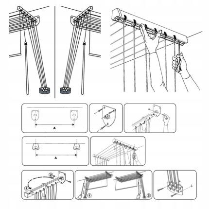 Dryer installation and assembly diagram