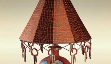 Thick fabric lampshade
