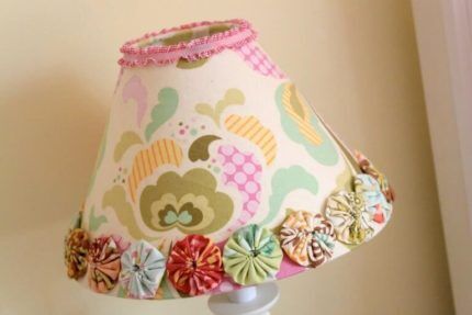 Ready made fabric lampshade