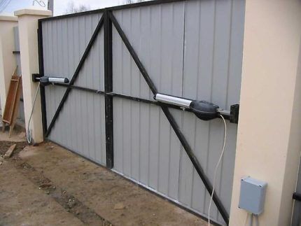 Swing gate design