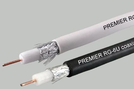Coaxial cable for antenna