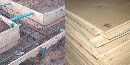 Formwork for plywood foundations