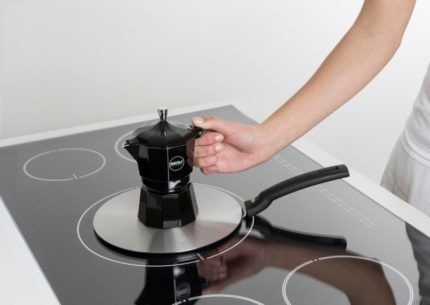 Adapter disk for hob