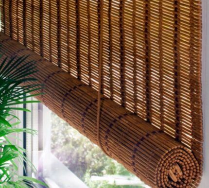 Bamboo roller blinds