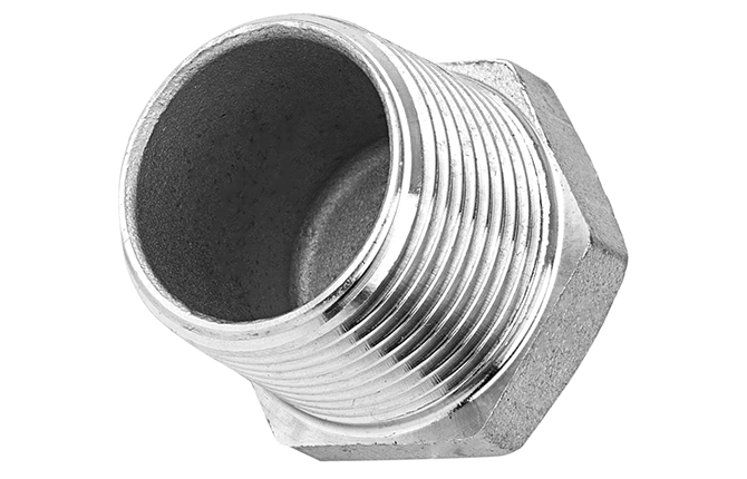 Stainless steel threaded plug