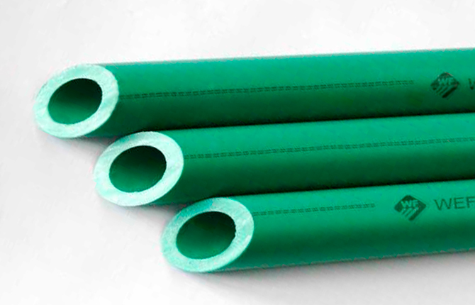 Polypropylene pipes color characteristics