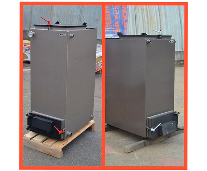 Solid fuel heating boiler Kholmov