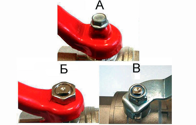 Methods for attaching the handle to a ball valve