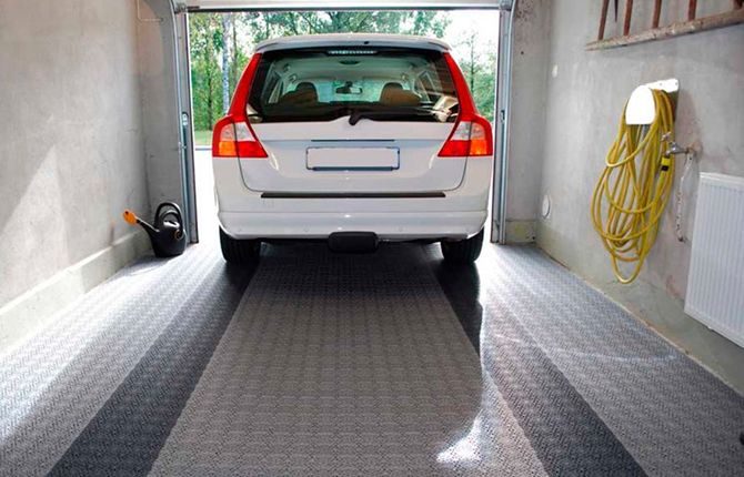 An example of a good garage floor