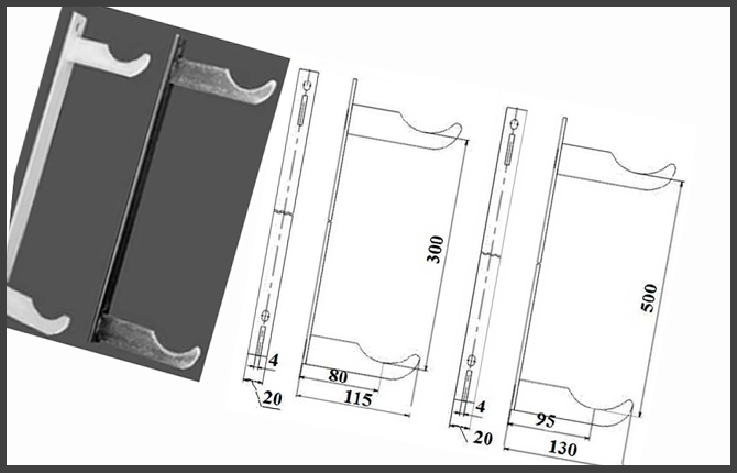 Supports muraux soudés