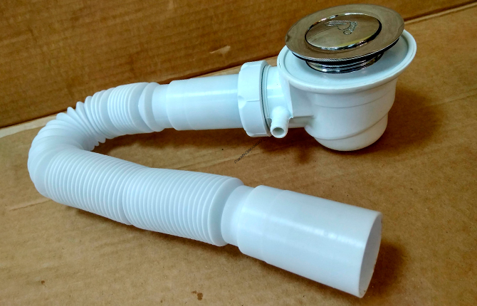 Siphons for shower cabins with tray