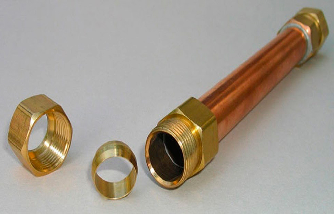 Can compression fittings be used for copper pipes?