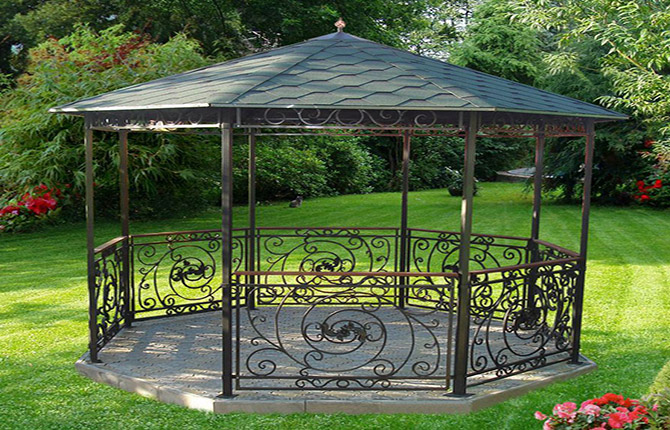 Gazebo en métal bricolage