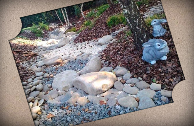 Kako narediti čudovit suh potok na vaši dachi z lastnimi rokami: ideje, navodila po korakih, fotografije