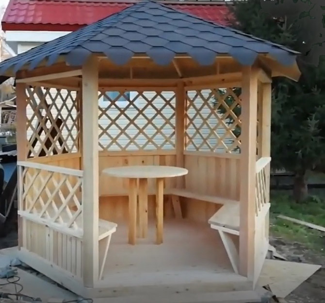 Gazebo heksagon