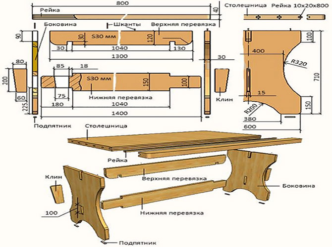 Drawing with dimensions