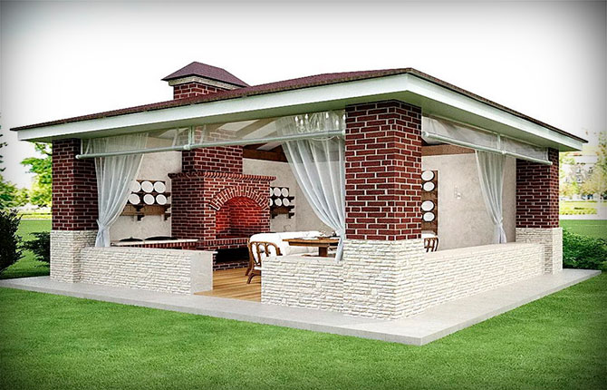 brick gazebo