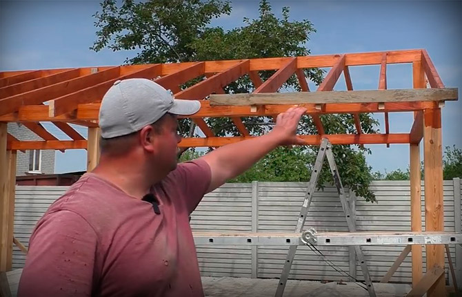 Toit à pignon à faire soi-même pour un gazebo : schémas, dessins, instructions étape par étape