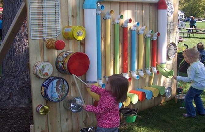 Decorar um terreno de jardim de infância com as próprias mãos: materiais, opções de design