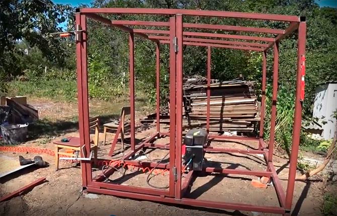 How to make a barn from a profile with your own hands: step-by-step instructions