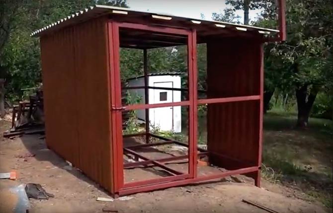 How to make a barn from a profile with your own hands: step-by-step instructions