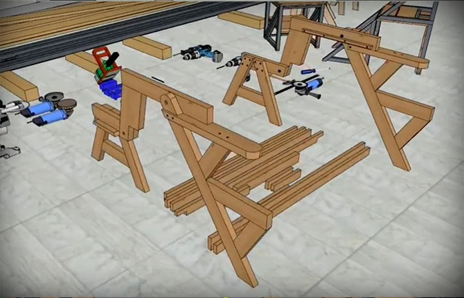 How to make a transforming bench with your own hands: diagrams, drawings, step-by-step instructions