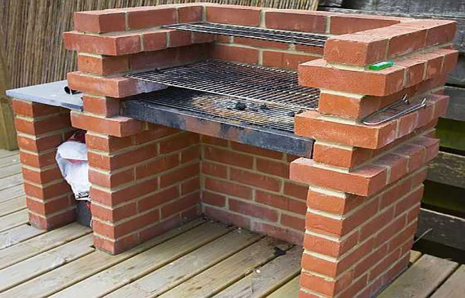 A simple grill from a ready-made kit