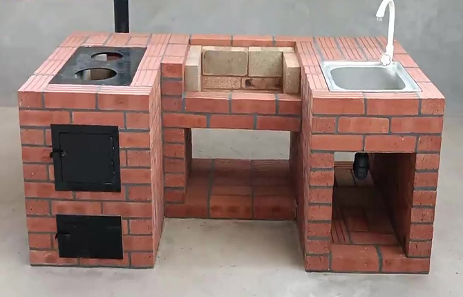 How to make a simple brick grill with your own hands: diagrams, drawings, photos