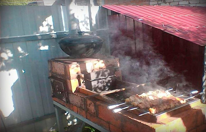 Cara membuat kawah barbeku dari bata