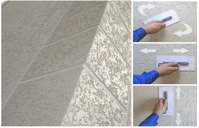 Correct application of decorative bark beetle plaster: steps, step-by-step instructions