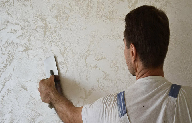 Wall finishing with silk plaster: types and application technology